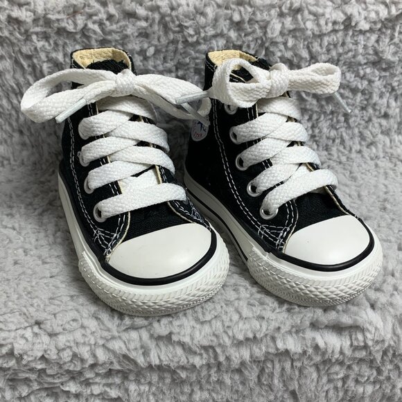 Converse Chuck Taylor All Star High Top Infant Sneakers Sz2 - Picture 4 of 14